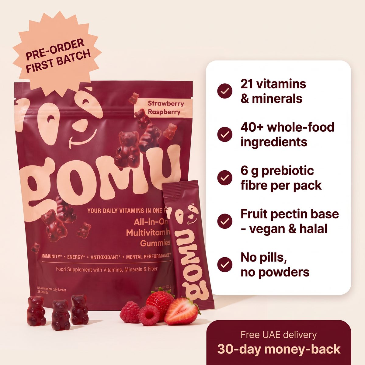 Gomu Daily — All-in-One Multivitamin Gummies
